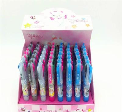 批發(fā)四色圓珠筆LK-4007 小兔子按動(dòng)4色筆，學(xué)生專用圓珠筆的優(yōu)選